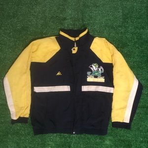 Vintage Notre Dame varsity track jacket